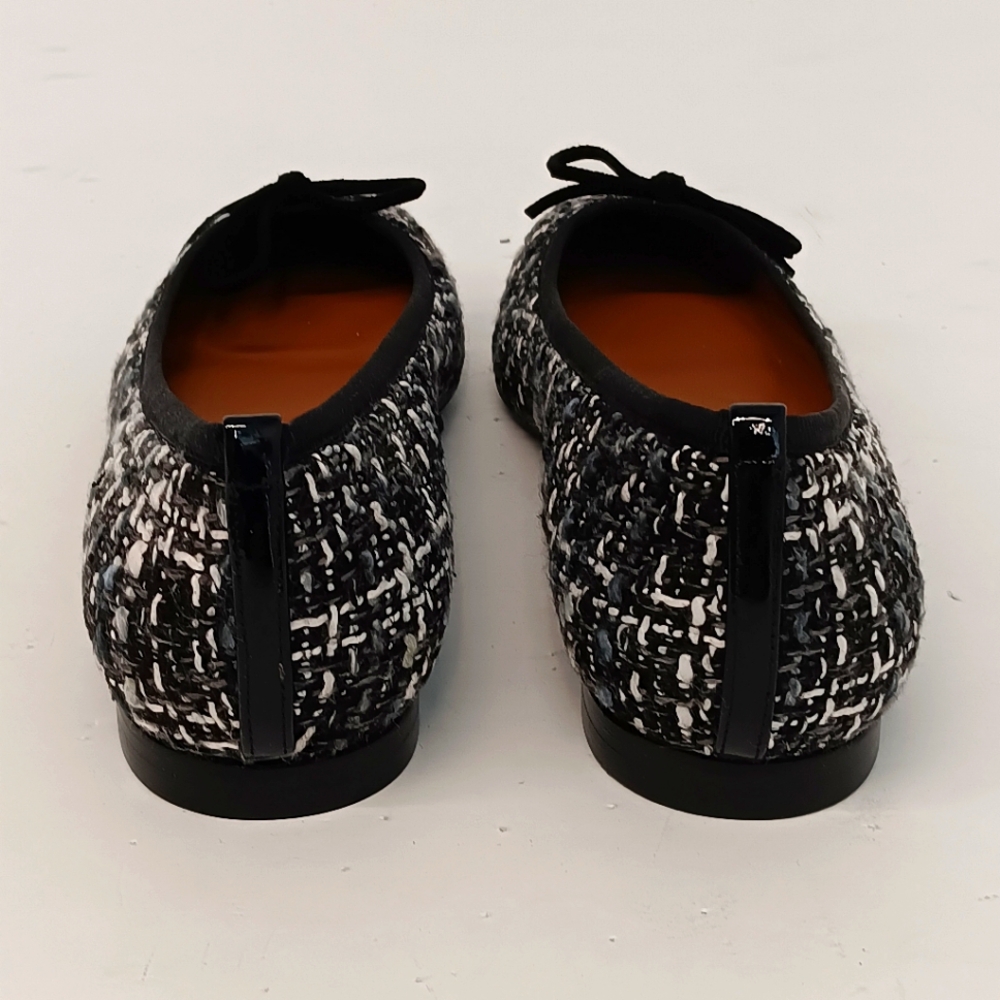 NEW Margaux Women's The Point Black/White Tweed Flats - EU39/US9 - Picture 9 of 14